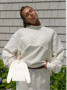 PARKE SOLD OUT MAGGIE & EMMA  Oversized Mockneck Embroidered PARKE L/XL NWT